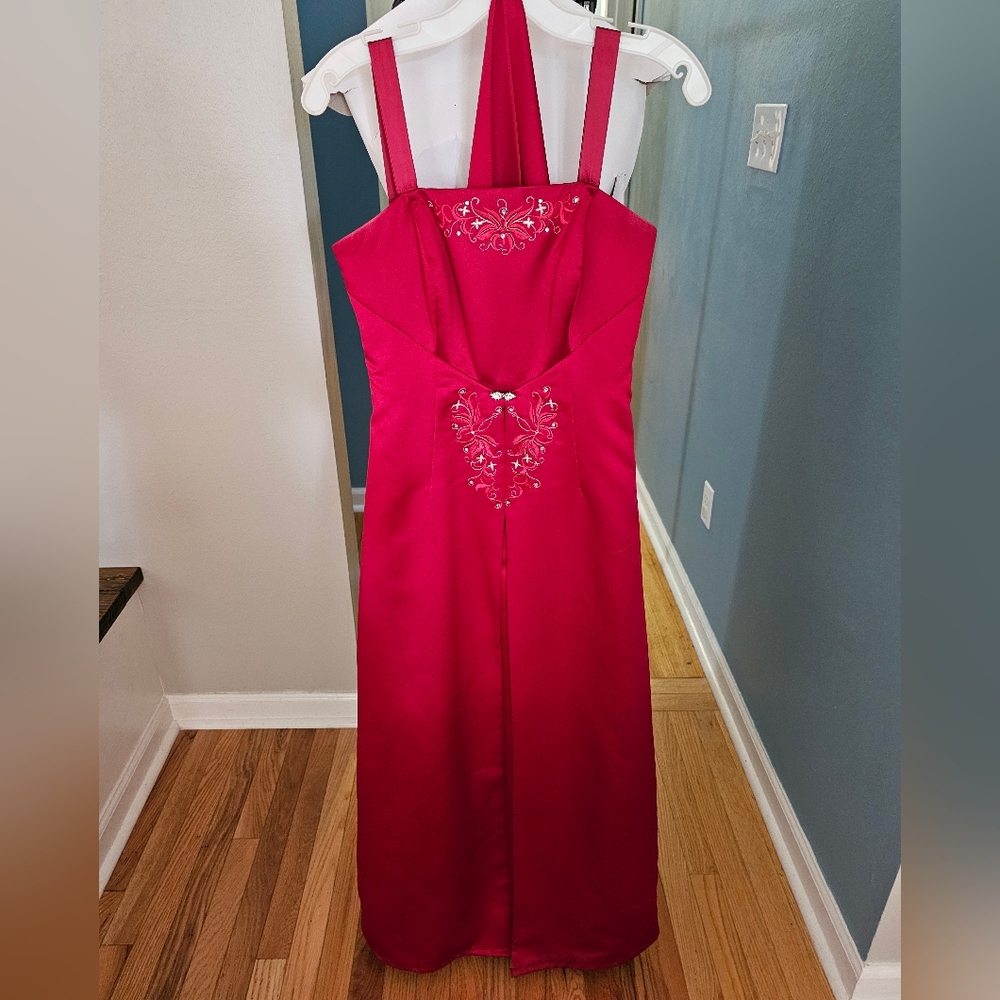 Red Prom Dress Michaelangelo size 4